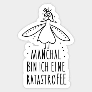 Funny fairy and disaster Sticker